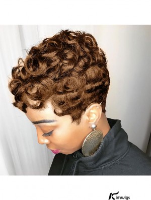 Auburn Brown Pixie Cut Wig – Short Synthetic Wig with Bangs for Black Women | Stylish & Comfortable