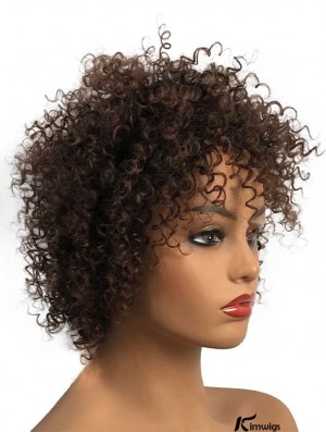 Natural Afro-Inspired Full Wigs with Deep Roots Hair Replacement for African American Women