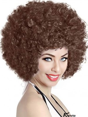 70s-Inspired Short Kinky Curly Afro Wig for Women - Synthetic Hair, Ideal for Funny Party Cosplay