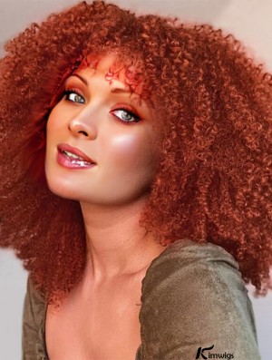 Natural-Look Kinky Curly Afro Wig for Black Women - Short Hair Extension