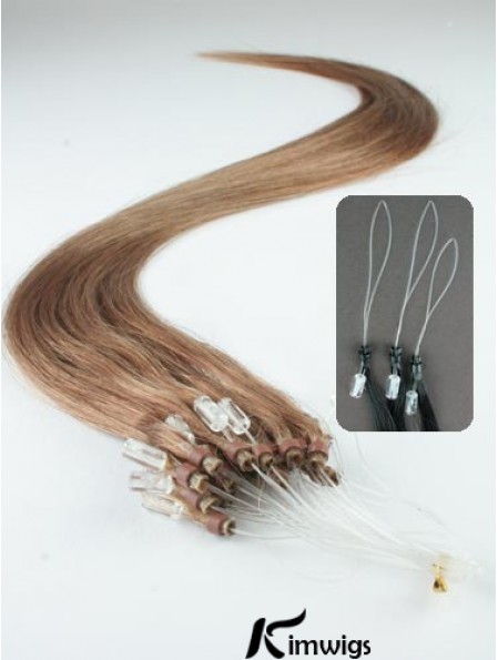 Cheapest Brown Straight Micro Loop Ring Hair Extensions