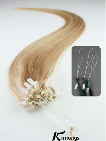 Gorgeous Blonde Straight Micro Loop Ring Hair Extensions