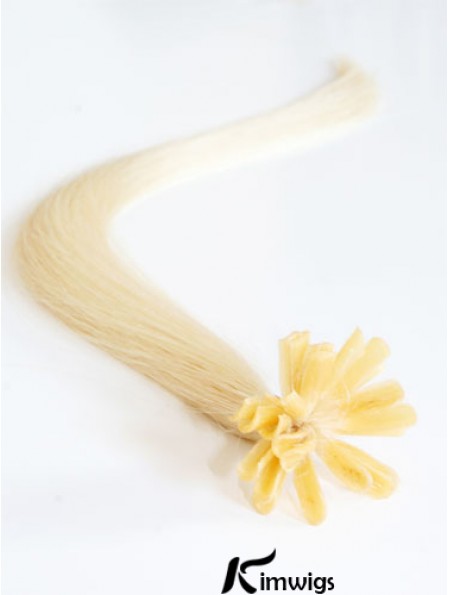 Blonde Straight Gorgeous Nail/U Tip Hair Extensions