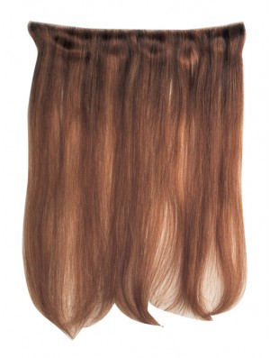 Straight Remy Real Hair Auburn Comfortable Weft Extensions
