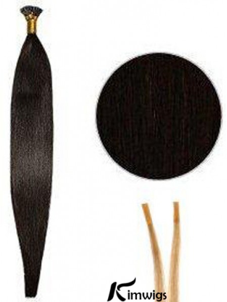 Black Straight Stick/I Tip Hair Extensions