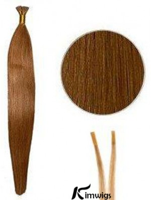 Auburn Straight Stick/I Tip Hair Extensions