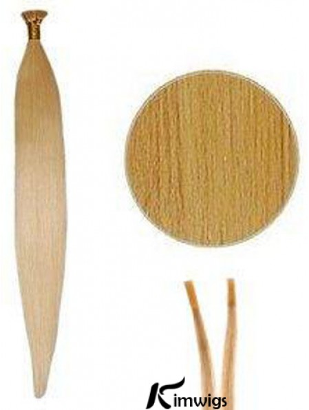 Blonde Straight Stick/I Tip Hair Extensions