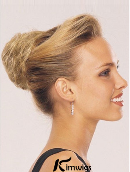 Blonde Red Wraparound Ponytail