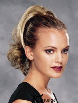 Fashion Curly Blonde Ponytails