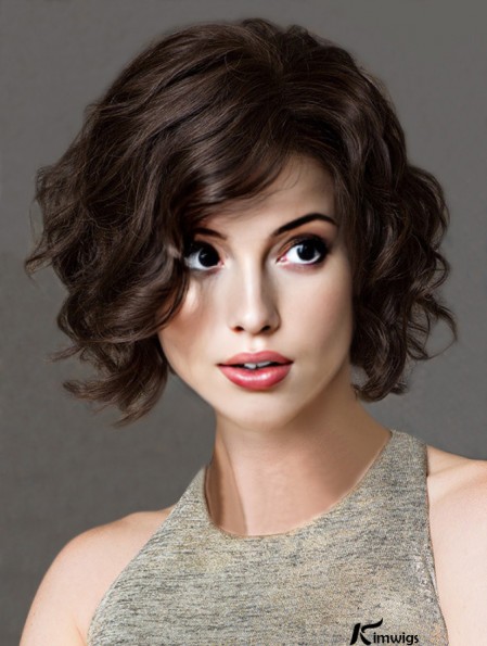 Black Bob Wig With Remy Real Chin Length 100% Hand Tied