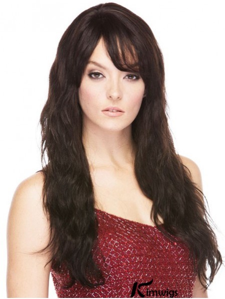 Brazilian Real Hair With Bangs Straight Style Long Length