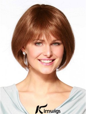 Real Hair Bob Wig Remy Real Bobs Cuts Straight Style Chin Length