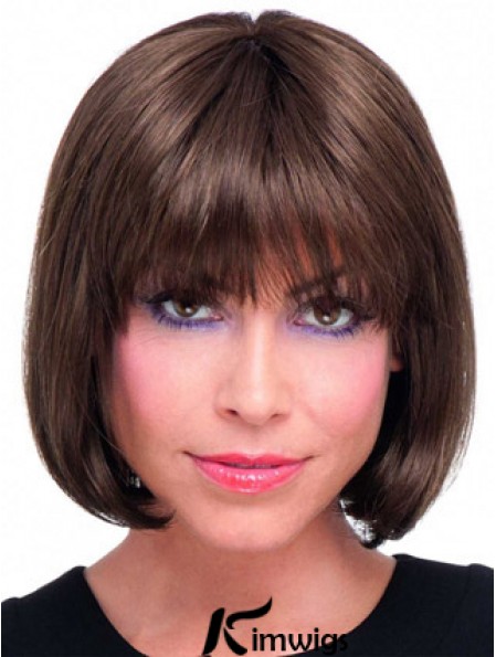 Remy Real Bobs Chin Length Straight Lace Front Real Hair Bob Wigs