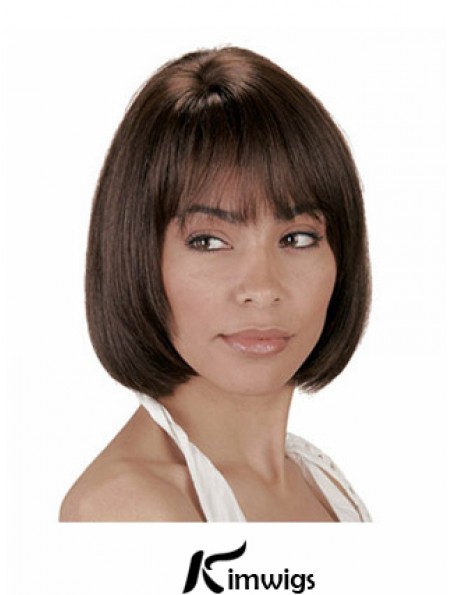 Real Hair Bobs Bobs Cut Straight Style Chin Length