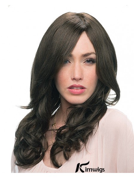 Curly Wigs Real Hair With Monofilament Black Color Layered Cut