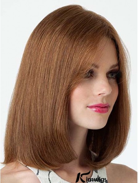 Top Lace Front Straight Shoulder Length Remy Real Lace Wigs 