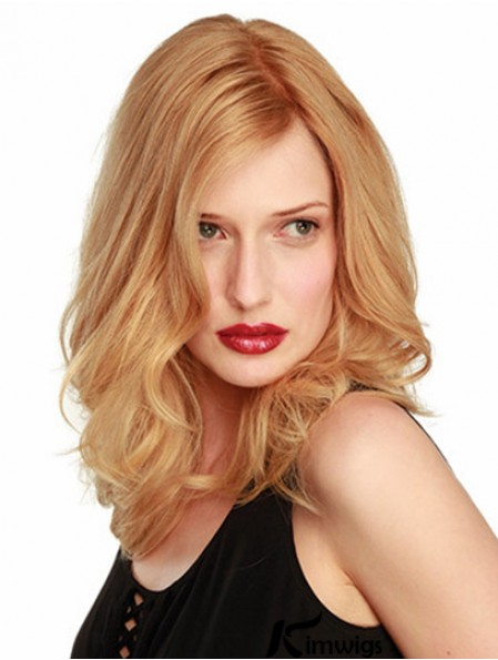  Best Blonde Wavy Shoulder Length Lace Front Wigs 