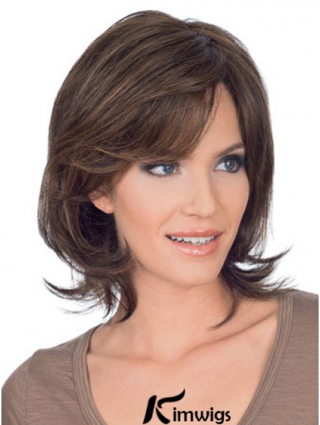 Refined Lace Front Straight Chin Length Remy Real Lace Wigs