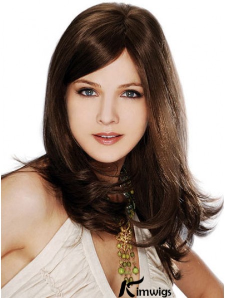 Straight Layered 100% Hand-tied Brown Best Long Wigs