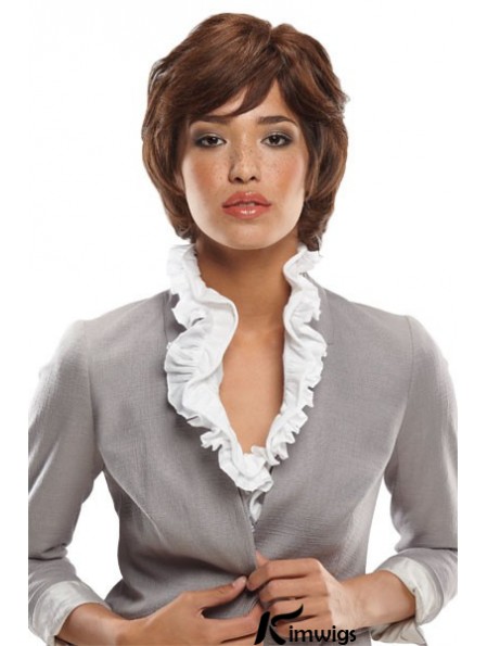 10 inch No-Fuss Auburn Bobs Monofilament Wigs