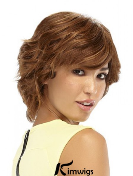 Wavy Auburn Style Short Classic Wigs