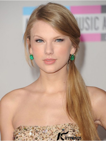 Lace Front Without Bangs Straight Long Blonde Style Taylor Swift Wigs