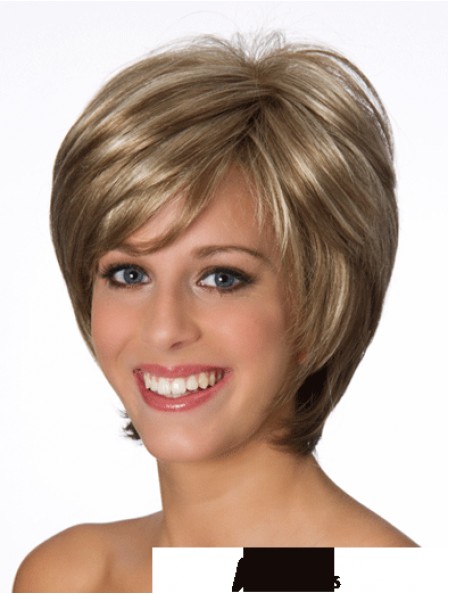 Layered Wavy Blonde 8 inch Real Real Wigs