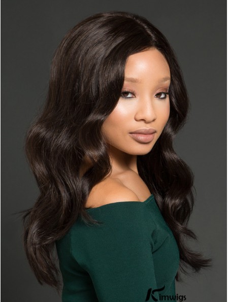 African American Wigs With Remy Real Lace Front Wavy Style