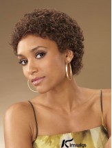 African Hair Curly Style Short Length Boycuts With Capless