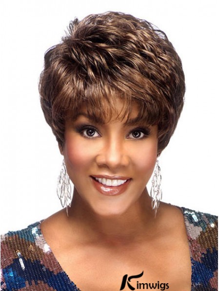 Short African American Wigs Collection Boycuts Cropped Length Brown Color