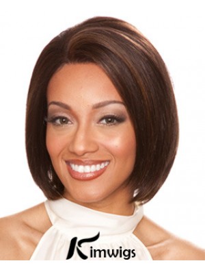 Real Hair Lace Fronts Chin Length Straight Style Bobs Cut