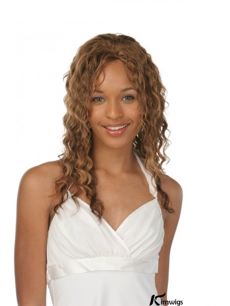 Layered Good Curly Auburn Long Real Hair Lace Front Wigs