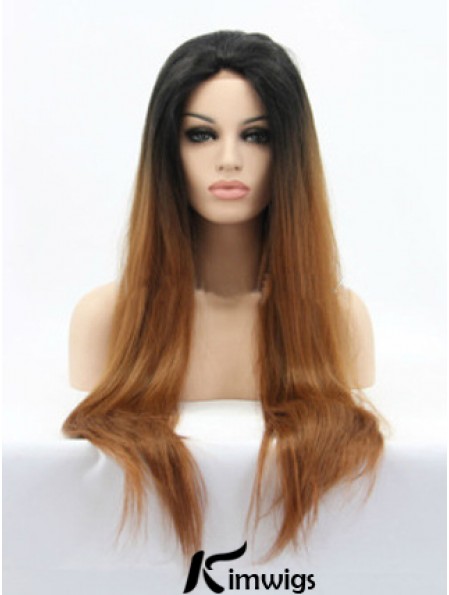 Natural 26 inch Long Straight Wigs For Black Women