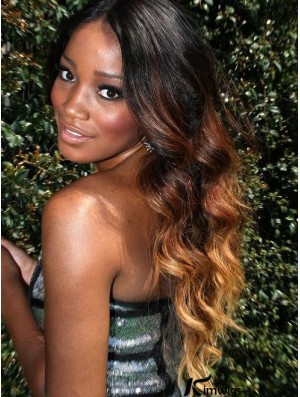 Full Lace Real Hair Wigs UK With Long Length Ombre/2 Color