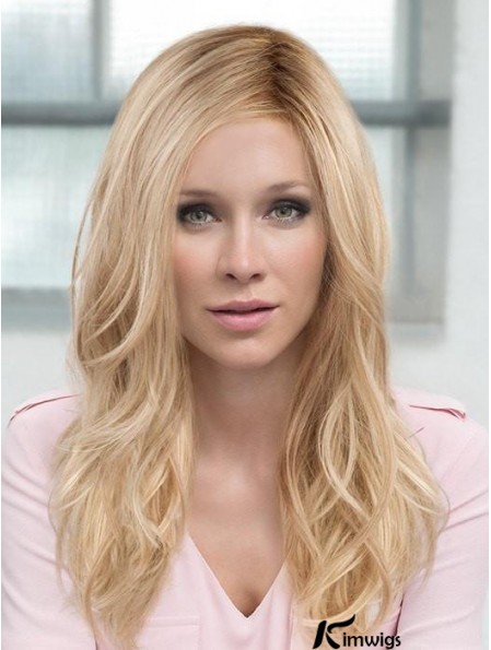 Layered Blonde Wavy 18 inch Long Synthetic Hair Wig