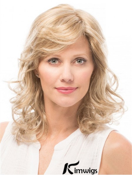 Layered 14 inch Shoulder Length Wavy Style Medium Wigs