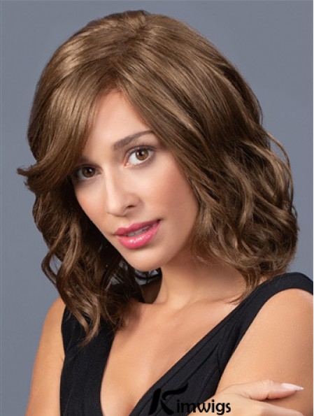 Layered 14 inch Shoulder Length Wavy Suitable Medium Wigs