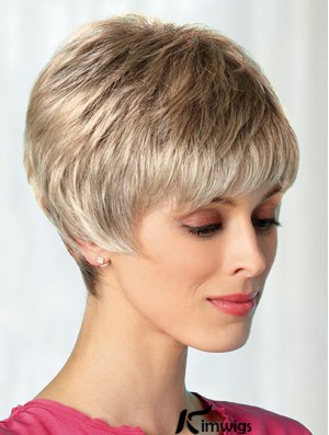 Boycuts Blonde 8 inch Best Short Wigs