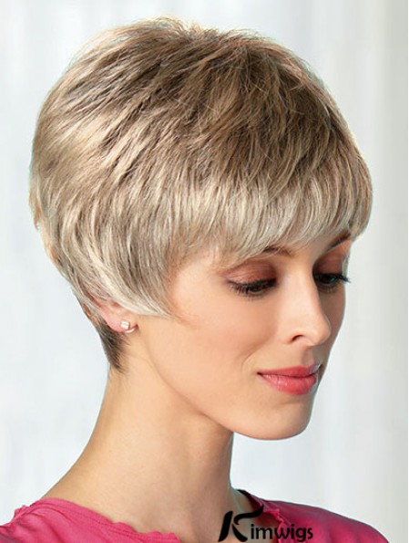 Boycuts Blonde 8 inch Best Short Wigs