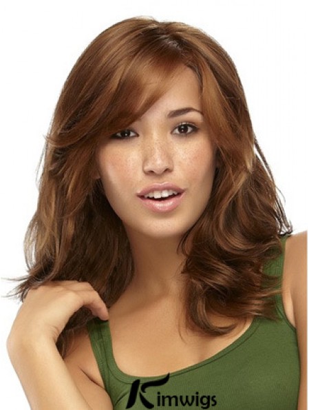 Realistic Synthetic Wigs With Capless Wavy Style Long Length