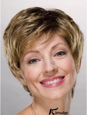 Ladies Wigs Cheap Synthetic With Capless Boycuts Short Length