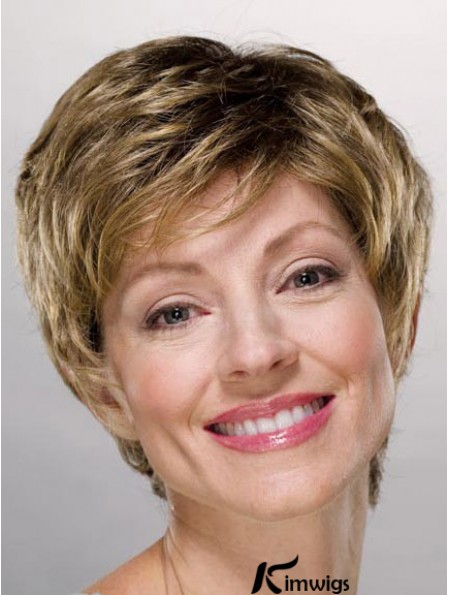 Ladies Wigs Cheap Synthetic With Capless Boycuts Short Length