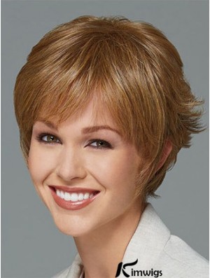 Short Boycuts Straight Blonde New Synthetic Wigs