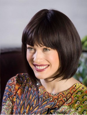 Chin Length Bobs 11 inch 100% Hand Tied Wigs