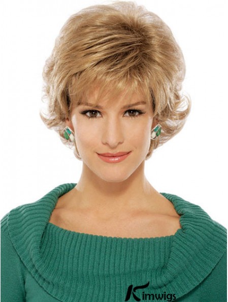 Wavy Blonde Suitable Short Classic Wigs