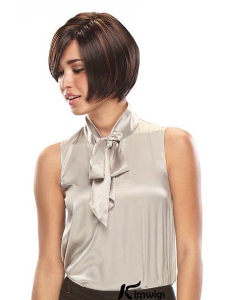 Lace Front Short Straight Brown Online Bob Wigs