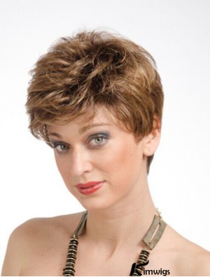 Online 6 inch Straight Auburn Boycuts Short Wigs