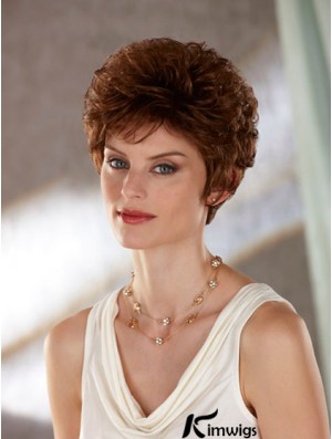 Wavy Auburn Affordable Short Classic Wigs