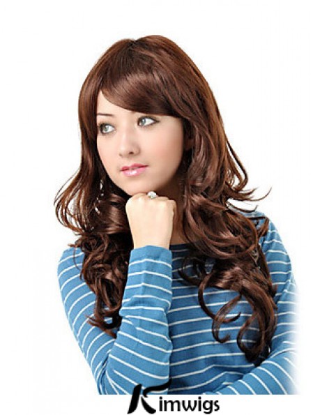 Long Layered Wavy Auburn High Quality Synthetic Wigs