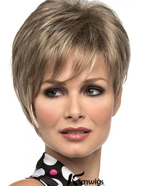 Straight With Bangs 8 inch Sassy Short Wigs